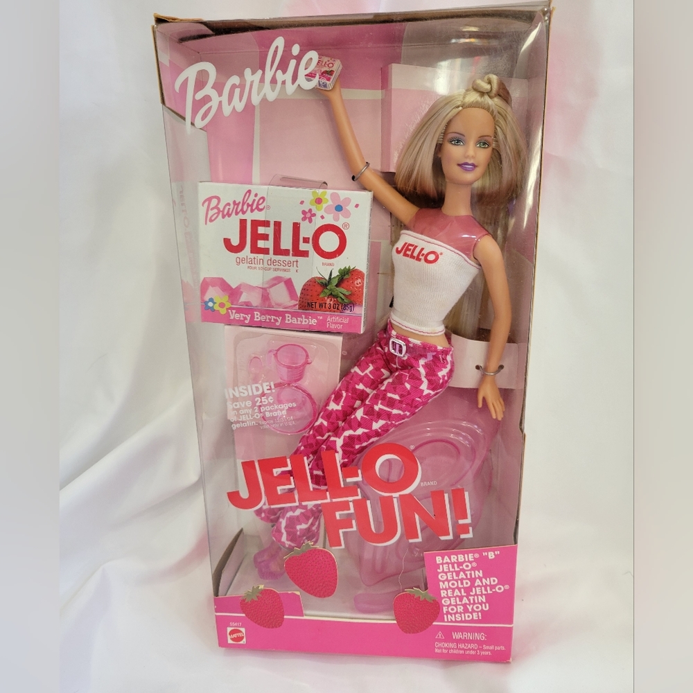 BARBIE Jell-O Fun Barbie Doll 2001 Mattel #55417 REAL JELLO & MOLD  Unopened Box